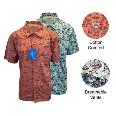 Columbia Men’s Shirt Trollers Best PFG Short Sleeve (852) and (325) - Image 1 of 4