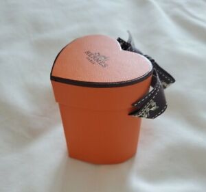 Authentic Hermes Heart Empty Box with Ribbon 