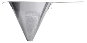 Spitzsieb, Sieb, extra fein, aus Edelstahl 18/10, 1,3 mm-Lochung / Ø 23 cm - Bild 1 von 1