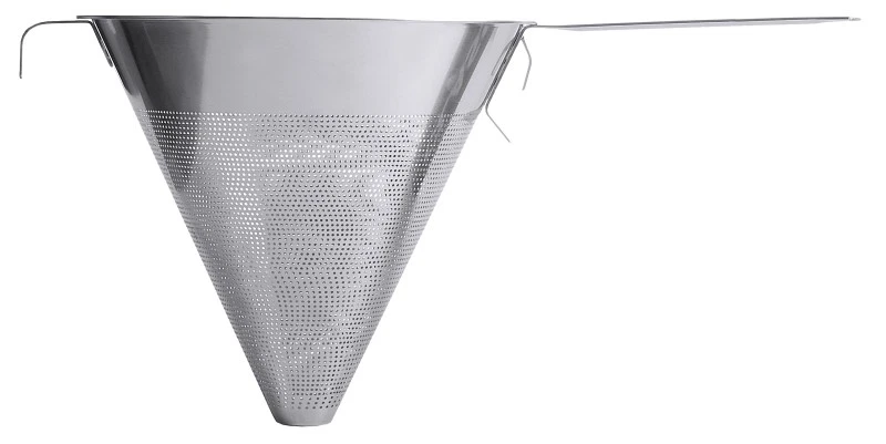 Spitzsieb, Sieb, extra fein, aus Edelstahl 18/10, 1,3 mm-Lochung / Ø 23 cm - Bild 1 von 1