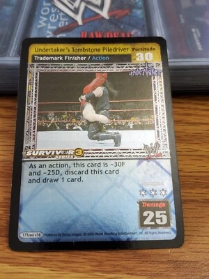 WWE WWF Raw Deal CCG - Tombstone Piledriver - SS3 - Ultra Rare - Image 1 of 3