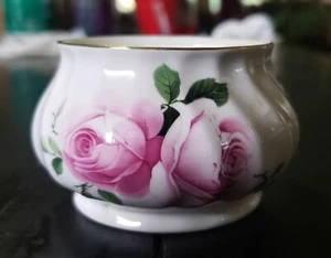 Staffordshire Fine Bone China Rose Bud Pattern Sugar Bowl - Picture 1 of 4