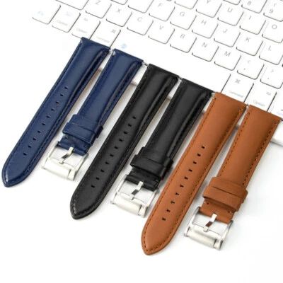 For Fossil Cinturini Orologio Vera Pelle Uomo Cinturino Premium Sgancio Rapido 22/24mm