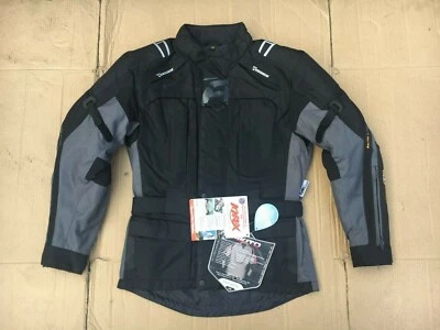 Akito Mens Track Textile Touring Waterproof Motorcycle Jacket 36" Chest (H140) - Image 1 of 4