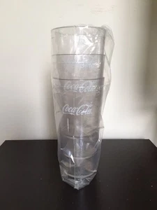 New (3) Coke Coca Cola Restaurant Clear Plastic Tumblers Cups 16 oz Carlisle - Picture 1 of 1