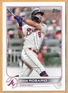 EDDIE ROSARIO ATLANTA BRAVES #153 - TOPPS CASI NUEVO- COMO NUEVO 2022 - Imagen 1 de 2