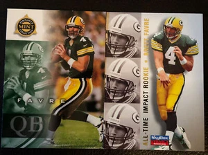 Brett Favre 1998 Pinnacle Collection Nuova di zecca + 1996 Skybox Impact Green Bay Packers - Foto 1 di 2