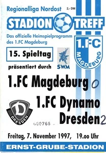 5 Heimspielprogramme FC Magdeburg 1997/98 - Bild 1 von 5