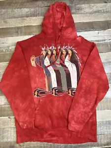 New Old Stock The Mountain Mens XL Native American Tribal Southwest Hoodie Vtg - Picture 1 of 7