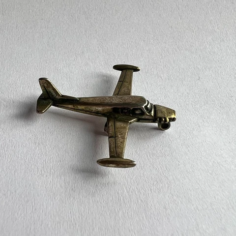Vintage Silver 800 Statue Figure Aeroplane Collectible Made in Italy 4.6 gr Cover