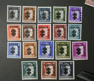 GERMANY Germania  REICH 1944 VILNIUS LITAUEN  Lituania HITLER OVP 18 cpl Set MNH - Picture 1 of 1