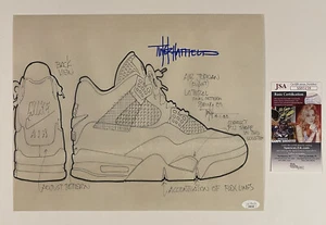 TINKER HATFIELD SIGNED 11x14 PHOTO JORDAN IV NIKE SHOE DESIGNER JSA COA - Picture 1 of 3