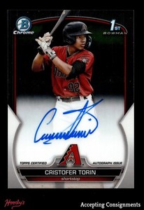 2023 Bowman Chrome Prospect Autographs #CPACT Cristofer Torin ROOKIE 1st AUTO