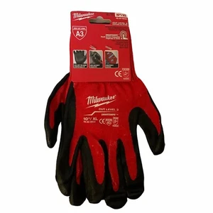 Milwaukee 48-22-8933 Cut Level 3 Dipped Gloves - 10" XL New - Picture 1 of 4