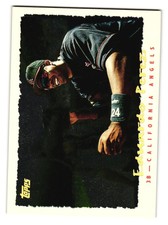1995 Topps Cyberstats Anaheim Angels Baseball Card #79 Eduardo Perez