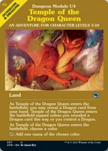 MTG TEMPLE OF THE DRAGON QUEEN EXC TEMPIO DELLA REGINA DEI DRAGHI AFR X EN - Picture 1 of 1