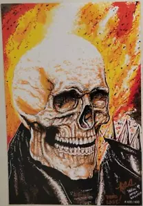 GHOST RIDER ~ Poster Print ~ LAST Numbered & SIGNED # 400 / 400 ~ After VELLEJO - Picture 1 of 1