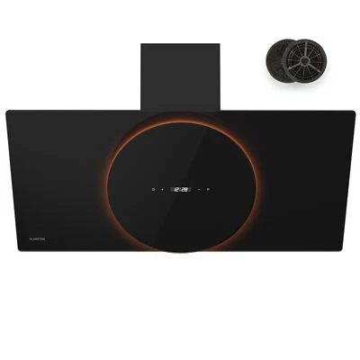 Klarstein Dunstabzugshaube kopffrei Wandhaube 90 cm Abluft/Umluft LED Touch