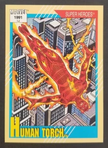 Human Torch 1991 Superheroes Marvel Impel Card #10 (NM) - Picture 1 of 2
