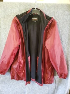 Totes Women's All Weather Jacket Removable Hood Fleece Lined Burgundy XLG #1115 - Picture 1 of 13