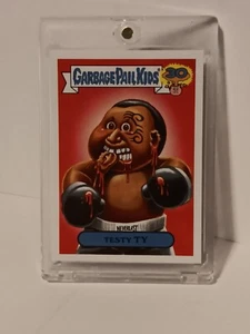 2015 30th ANNIVERSARY Garbage Pail Kids Mike Tyson Testy Ty 80's Spoof Sticker - Picture 1 of 3