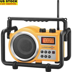 Ultra Rugged AM FM Radio Compact Rain Dust Shock Resistant Portable Speaker New - Picture 1 of 5