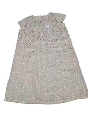 Nuevo con etiquetas Vestido Jacquard Metálico 5t Baby Gap Niñas Pequeñas Foto 1 de 4