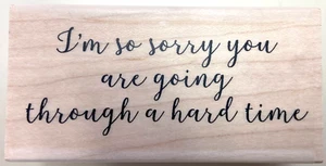 Impression Obsession ""Hard Time"" holzmontierter Stempel C20477 Sympathie Kartenherstellung - Bild 1 von 1