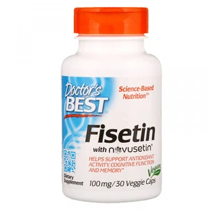 Doctor's Best, Fisetin With Novusetin, 100 Mg, 30 Veggie Caps - Picture 1 of 2