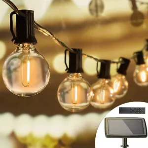15.2M LED Solar Lichterkette Kugel Beleuchtung Garten Party Deko Außen Warmweiß - Bild 1 von 13