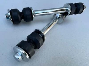 1958-64 GM CHEVY IMPALA BELAIR BISCAYNE IMPALA FRONT SWAY BAR END LINKS / CHROME - Picture 1 of 4