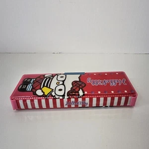Sanrio Double Sided Magnetic Hello Kitty Pencil Case Pink Vinyl 2013 - Picture 1 of 6