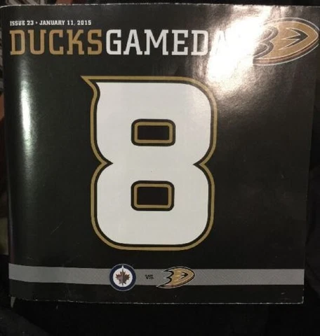 Teemu Selanne Retirement Night Anaheim Ducks Game Program w Poster Winnipeg Jets Cover