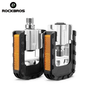 New Rockbros Folding Quick-Release MTB Bike Pedals Aluminum Alloy Anti-Slip set - Picture 1 of 13