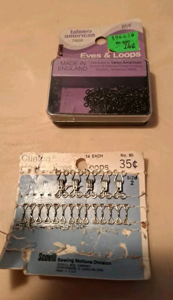 Talon American 36 juegos de ganchos para sujetador de latón a prueba de herrumbre talla 1/2/3 Foto 1 de 3