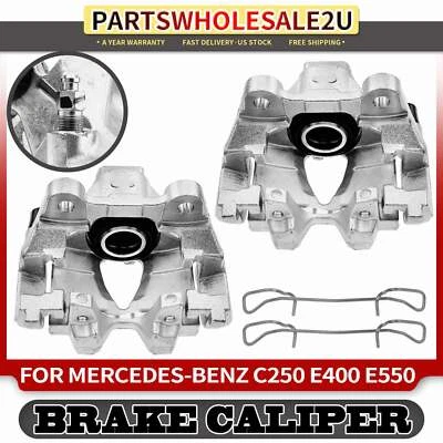 2x Pinzas de freno traseras izquierda y derecha con soporte para Mercedes-Benz C250 C300 C350 E350 Foto 1 de 4