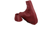 FITS BMW E46 SMG GEAR HANDBRAKE GAITERS TANINRED LEATHER
