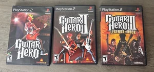 Lotto giochi Guitar Hero 1 e 3 Legends Of Rock PS2 completi di manuali 💥🎸 - Foto 1 di 6