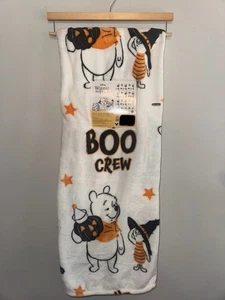 Disney Winnie the Pooh Halloween Boo Crew Throw Blanket Plush 50 X 70 NWT - Picture 1 of 2