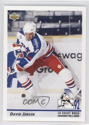 1992-93 Upper Deck Ice Hockey World David Jensen #379 - Image 1 of 2