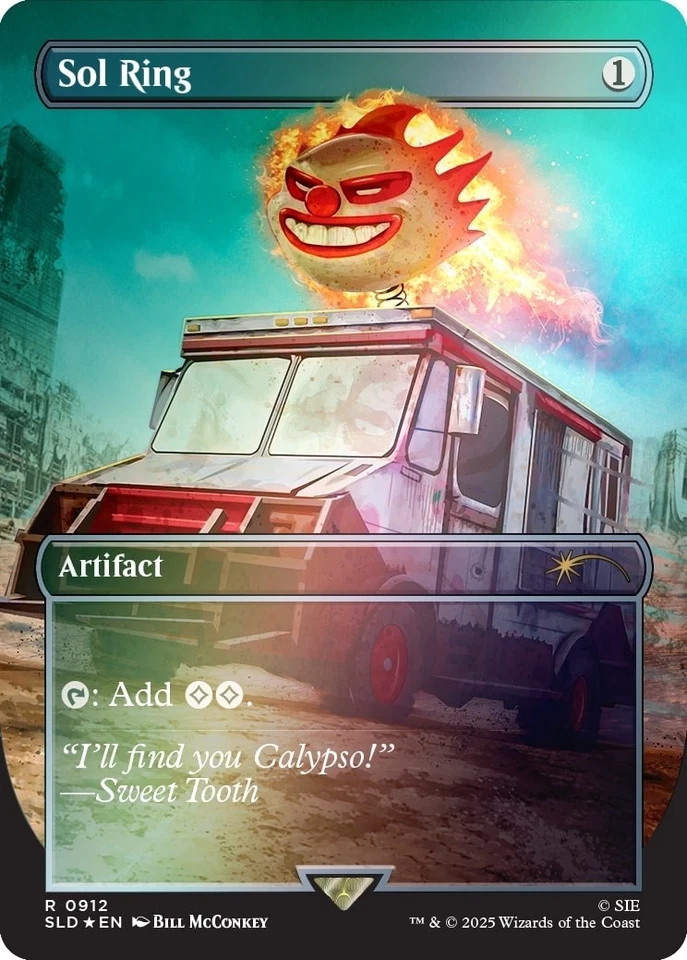 MTG x Secret Lair Playstation Sol Ring Twisted Metal Foil Promo #0912 PRESALE - Image 1 of 1