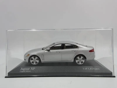Modellino auto Minichamps 1/43 Jaguar XF argento pressofuso nuovo - Immagine 1 di 3