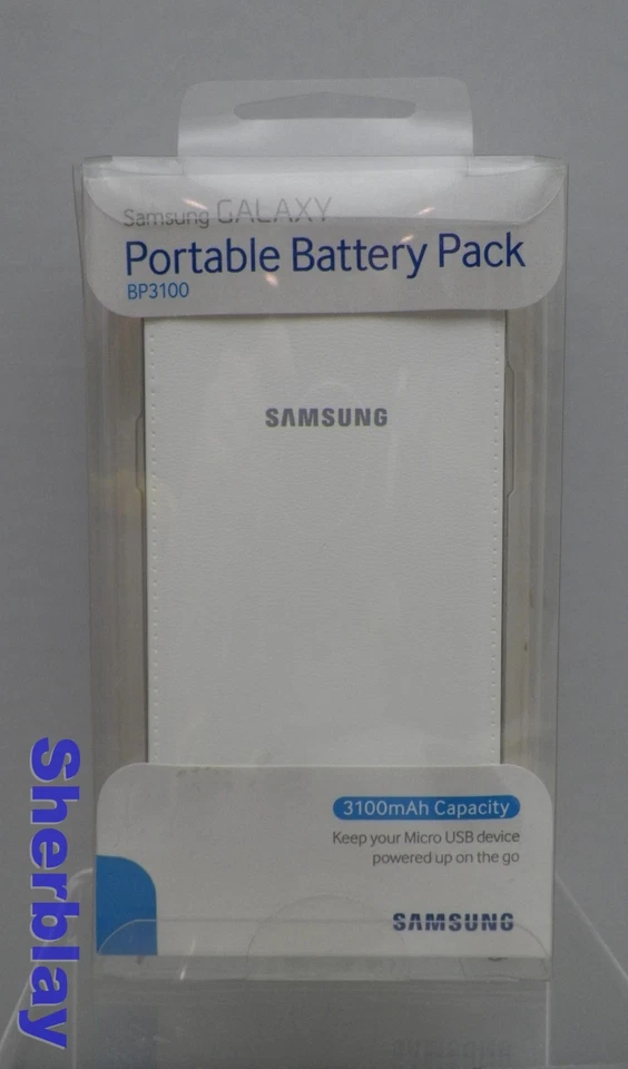 NEW Samsung bp3100 White 3100mAh Micro-USB Portable Battery Pack Galaxy SWG2 - Image 1 of 2