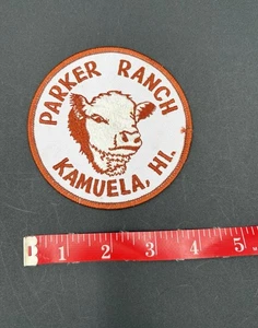 Parker Ranch Kamuela Hawaii HI Cow Souvenir Round Embroidered Patch Badge - Picture 1 of 2