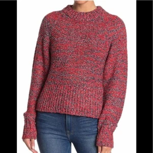 Current/Elliott The Moonshine Sweater, Red/Black, Size 2, Small, NWT - Picture 1 of 12