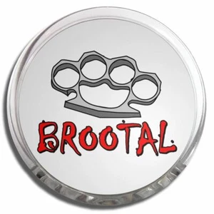 Br00tal Plumero de Nudillos Memo Imán de Nevera Clip de Plástico (58mm) - Imagen 1 de 2