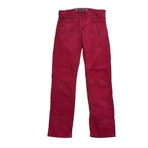Levis 511 Jeans W32 L32 Mens Red Slim Fit Stretch Vintage Denim - Picture 1 of 7