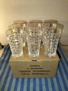 Set 5 Bicchieri Bicchierini Di Vetro Pubblicitari Liquore Amaro Digestivo Petrus - Foto 1 di 8