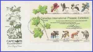 USA4 #1757 U/A ARTMASTER FDC BL8 CAPEX - Bild 1 von 1