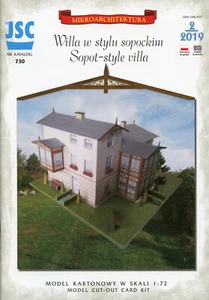 Villa Sopot - Polonia # maqueta de cartón 1:72 # JSC730 - Imagen 1 de 7